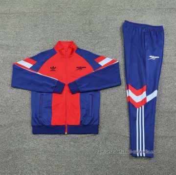 Chandal de Chaqueta del Arsenal 2024-2025 Rojo Azul