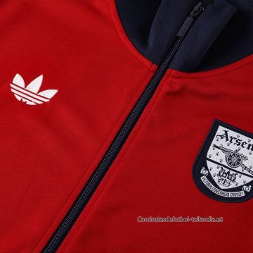 Chandal de Chaqueta del Arsenal 2024-2025 Rojo Negro