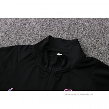 Chandal de Chaqueta del Barcelona 2021-2022 Negro