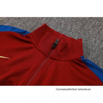 Chandal de Chaqueta del Barcelona Nino 2024-2025 Rojo y Azul
