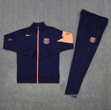 Chandal de Chaqueta del Barcelona Nino 2025-2026 Azul