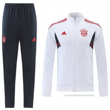 Chandal de Chaqueta del Bayern Munich Nino 2022-2023 Blanco Chandal de Chaqueta del Bayern Munich Nino 2022-2023 Blanco