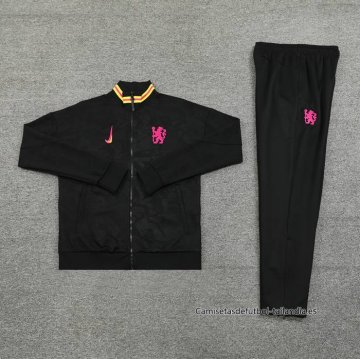 Chandal de Chaqueta del Chelsea 2024-2025 Negro
