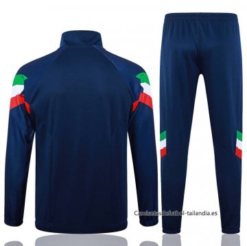 Chandal de Chaqueta del Italia 2024-2025 Azul