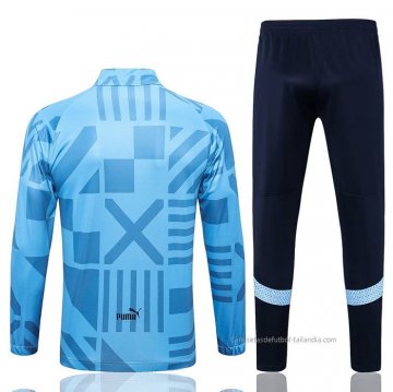Chandal de Chaqueta del Manchester City 2022-2023 Azul Claro