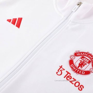Chandal de Chaqueta del Manchester United 2023-2024 Blanco