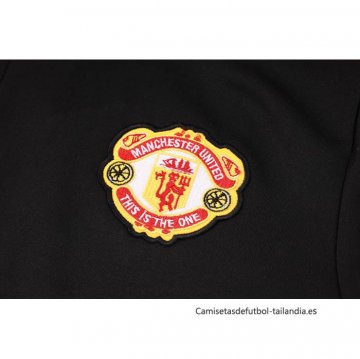 Chandal de Chaqueta del Manchester United Nino 2024-2025 Negro