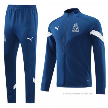 Chandal de Chaqueta del Olympique Marsella 2022-2023 Azul