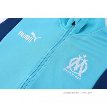 Chandal de Chaqueta del Olympique Marsella Nino 2023-2024 Azul