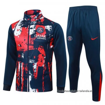 Chandal de Chaqueta del Paris Saint-Germain 2024-2025 Rojo y Azul Chandal de Chaqueta del Paris Saint-Germain 2024-2025 Rojo y Azul