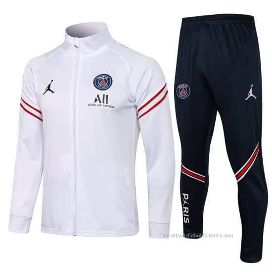 Chandal de Chaqueta del Paris Saint-Germain Nino 2021-2022 Blanco - Haga un click en la imagen para cerrar