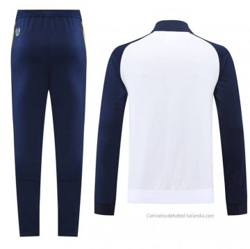 Chandal de Chaqueta del Real Madrid 2022-2023 Blanco y Azul