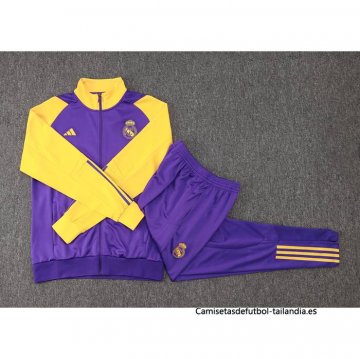 Chandal de Chaqueta del Real Madrid 2023-2024 Purpura