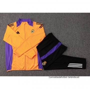 Chandal de Chaqueta del Real Madrid 2024-2025 Naranja