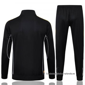 Chandal de Chaqueta del Real Madrid 2025-2026 Negro Amarillo