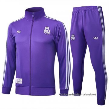 Chandal de Chaqueta del Real Madrid 2025-2026 Purpura Chandal de Chaqueta del Real Madrid 2025-2026 Purpura