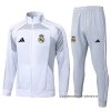 Chandal de Chaqueta del Real Madrid Nino 2025-2026 Blanco Gris Chandal de Chaqueta del Real Madrid Nino 2025-2026 Blanco Gris