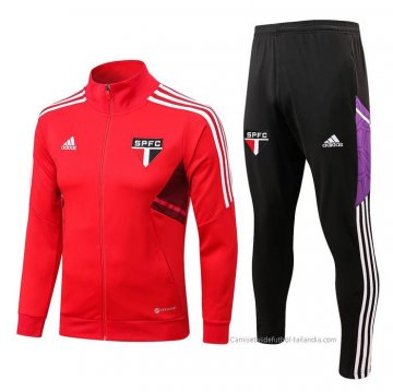 Chandal de Chaqueta del Sao Paulo 2022-2023 Rojo Chandal de Chaqueta del Sao Paulo 2022-2023 Rojo
