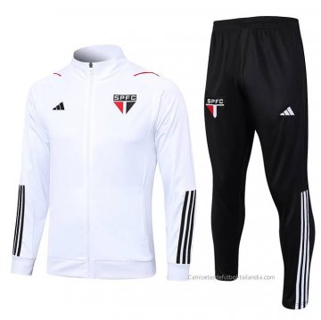 Chandal de Chaqueta del Sao Paulo 2023-2024 Blanco Chandal de Chaqueta del Sao Paulo 2023-2024 Blanco
