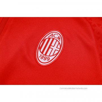 Chandal de Sudadera del AC Milan Nino 2023-2024 Rojo