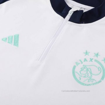 Chandal de Sudadera del Ajax 2023-2024 Blanco