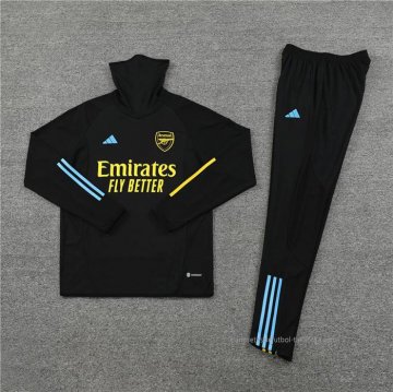 Chandal de Sudadera del Arsenal 2023 Negro