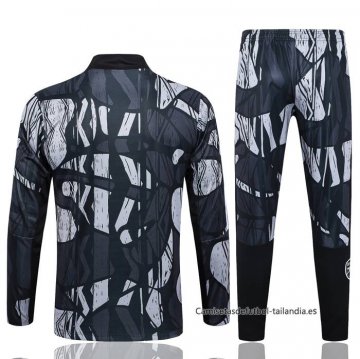 Chandal de Sudadera del Arsenal 2024-2025 Negro Gris