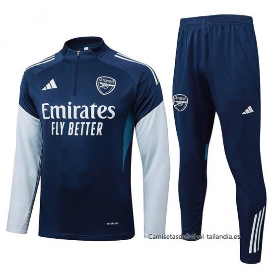Chandal de Sudadera del Arsenal Nino 2025-2026 Azul Gris - Haga un click en la imagen para cerrar