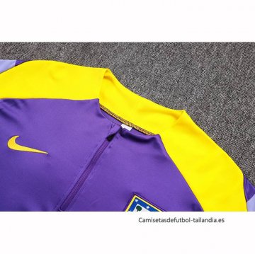 Chandal de Sudadera del Atletico Madrid Nino 2025-2026 Purpura