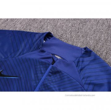 Chandal de Sudadera del Barcelona 2022-2023 Azul