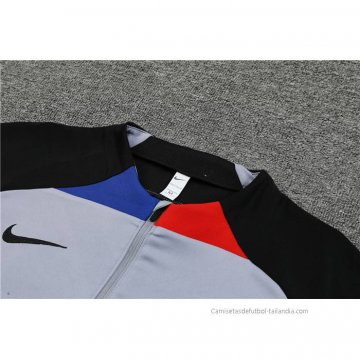 Chandal de Sudadera del Barcelona 2022-2023 Gris