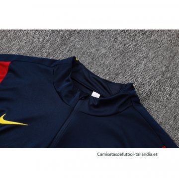 Chandal de Sudadera del Barcelona Nino 2026-2027 Azul Rojo
