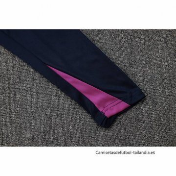 Chandal de Sudadera del Barcelona Nino 2025-2026 Negro Purpura