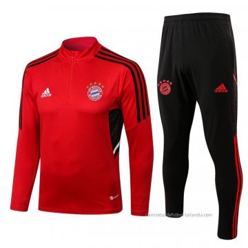 Chandal de Sudadera del Bayern Munich 2022-2023 Rojo Chandal de Sudadera del Bayern Munich 2022-2023 Rojo