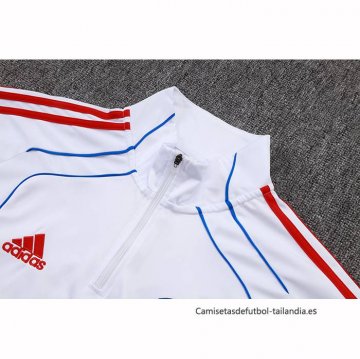 Chandal de Sudadera del Bayern Munich 2025-2026 Blanco Rojo
