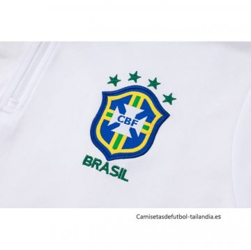 Chandal de Sudadera del Brasil 2024-2025 Blanco