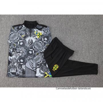 Chandal de Sudadera del Brasil Jesus Nino 2024-2025 Negro