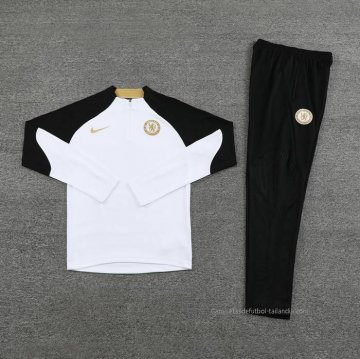 Chandal de Sudadera del Chelsea 2023-2024 Blanco