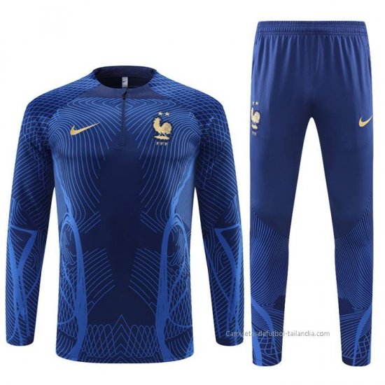 Chandal de Sudadera del Francia 2022-2023 Azul Oscuro - Haga un click en la imagen para cerrar