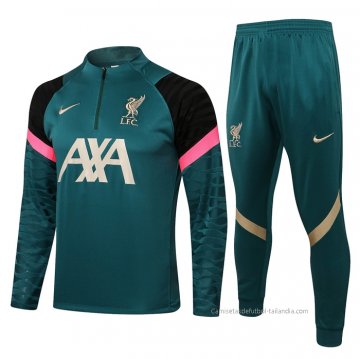 Chandal de Sudadera del Liverpool 2021-2022 Verde Chandal de Sudadera del Liverpool 2021-2022 Verde