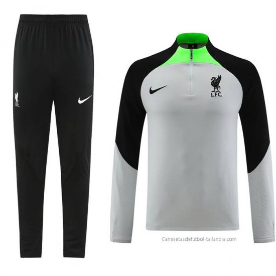 Chandal de Sudadera del Liverpool 2023-2024 Gris - Haga un click en la imagen para cerrar