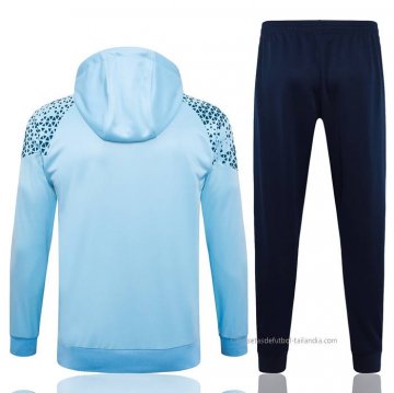 Chandal de Sudadera del Manchester City 2023-2024 Azul Claro
