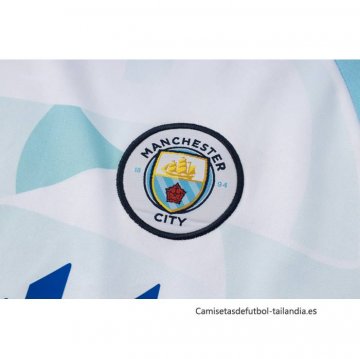 Chandal de Sudadera del Manchester City 2024 Azul y Blanco