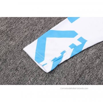 Chandal de Sudadera del Manchester City 2022-2023 Blanco y Azul