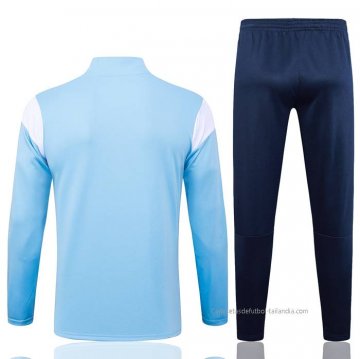 Chandal de Sudadera del Manchester City 2023-2024 Azul Claro