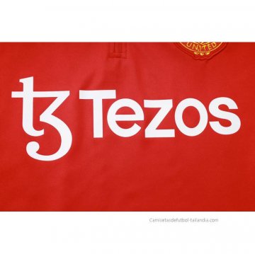 Chandal de Sudadera del Manchester United Nino 2023-2024 Rojo