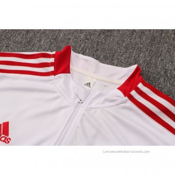 Chandal de Sudadera del Manchester United Nino 2021-2022 Blanco
