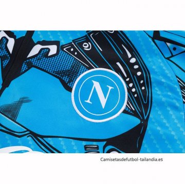 Chandal de Sudadera del Napoli Nino 2025-2026 Azul
