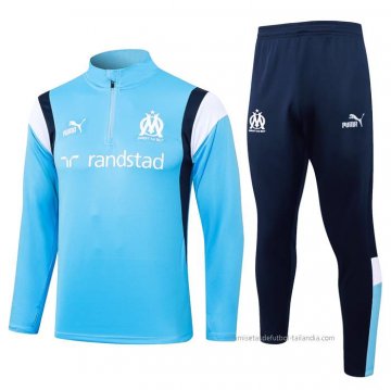 Chandal de Sudadera del Olympique Marsella 2023-2024 Azul Claro Chandal de Sudadera del Olympique Marsella 2023-2024 Azul Claro