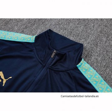 Chandal de Sudadera del Olympique Marsella 2025-2026 Azul Verde